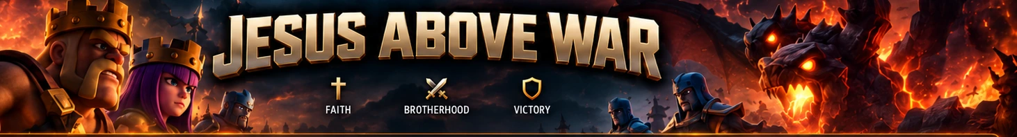 Jesus Above War — Faith, Brotherhood, Victory